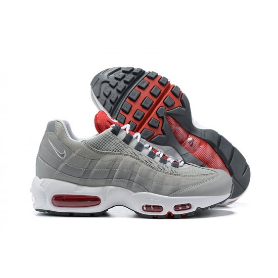 Nike Air Max 95 TT (M) Grey White and Red Shoes 