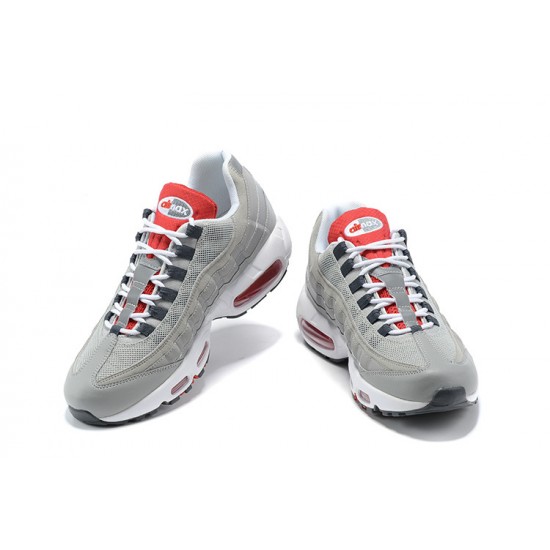 Nike Air Max 95 TT (M) Grey White and Red Shoes 