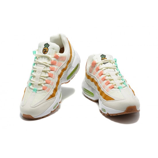 Nike Air Max 95 TT (M) White  Green Brown Shoes CZ0154-100 