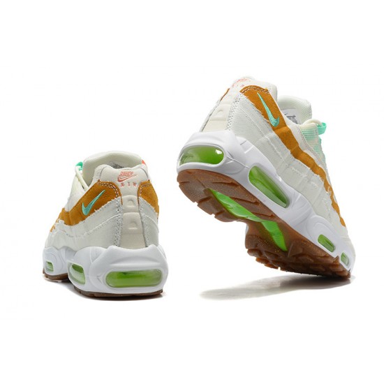 Nike Air Max 95 TT (M) White  Green Brown Shoes CZ0154-100 