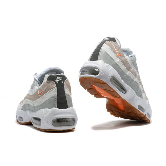 Nike Air Max 95 TT (M) White Grey and Orange Shoes DM0011-100 