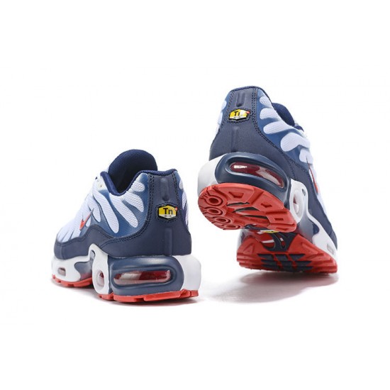 Nike Air Max Plus Tn (M) QS White Blue and Red Shoes