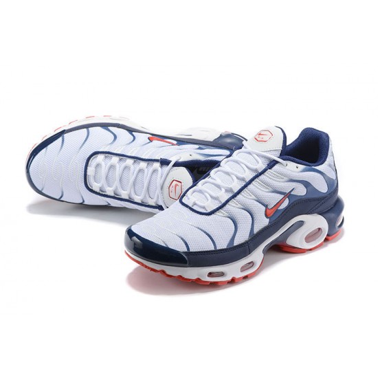 Nike Air Max Plus Tn (M) QS White Blue and Red Shoes