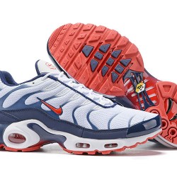 Nike Air Max Plus Tn (M) QS White Blue and Red Shoes