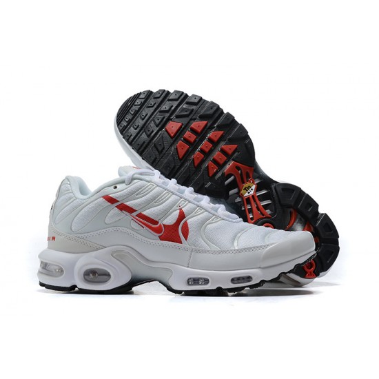 Nike Air Max Plus Tn (M) White Red CU3454-100 Shoes