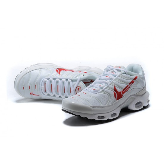 Nike Air Max Plus Tn (M) White Red CU3454-100 Shoes