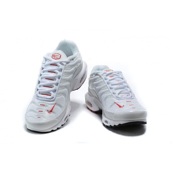 Nike Air Max Plus Tn (M) White Red CU3454-100 Shoes