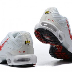 Nike Air Max Plus Tn (M) White Red CU3454-100 Shoes