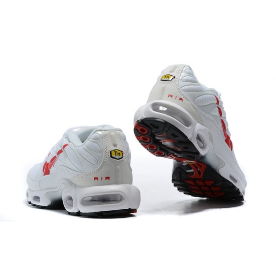 Nike Air Max Plus Tn (M) White Red CU3454-100 Shoes