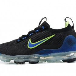 Nike Air VaporMax 2021 Flyknit (W/M) Black Green and Blue Shoes