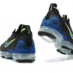 Nike Air VaporMax 2021 Flyknit (W/M) Black Green and Blue Shoes