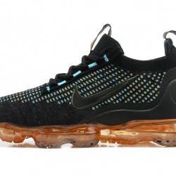 Nike Air VaporMax 2021 Flyknit (W/M) Black Orange Shoes