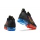 Nike Air VaporMax 2021 Flyknit (W/M) Black Red and Blue Shoes