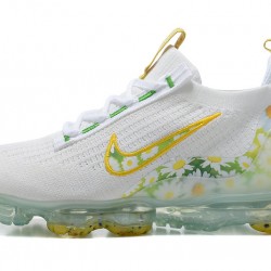 Nike Air VaporMax 2021 Flyknit (W/M) White Yellow Shoes