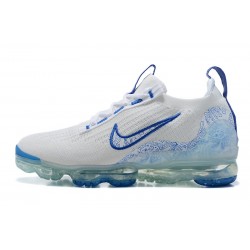 Nike Air VaporMax 2021 Flyknit (W/M) White and Blue Shoes