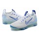 Nike Air VaporMax 2021 Flyknit (W/M) White and Blue Shoes