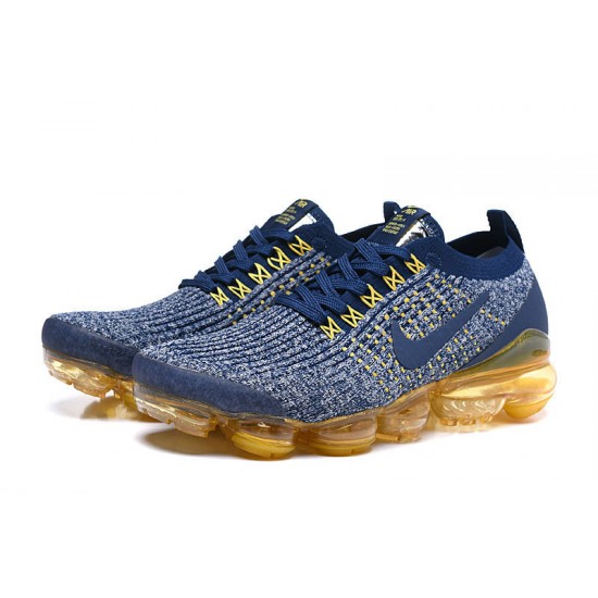 Nike Air VaporMax Flyknit 3 (W/M) Blue Yellow  Shoes AJ6900-444