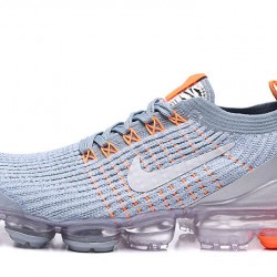 Nike Air VaporMax Flyknit 3 (W/M) Grey Orange Shoes AJ6900-003