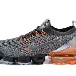 Nike Air VaporMax Flyknit 3 (W/M) Grey Orange Shoes AJ6900-024