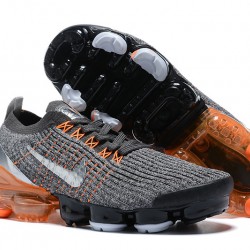 Nike Air VaporMax Flyknit 3 (W/M) Grey Orange Shoes AJ6900-024