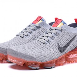 Nike Air VaporMax Flyknit 3 (W/M) Grey Red Shoes AJ6900-600