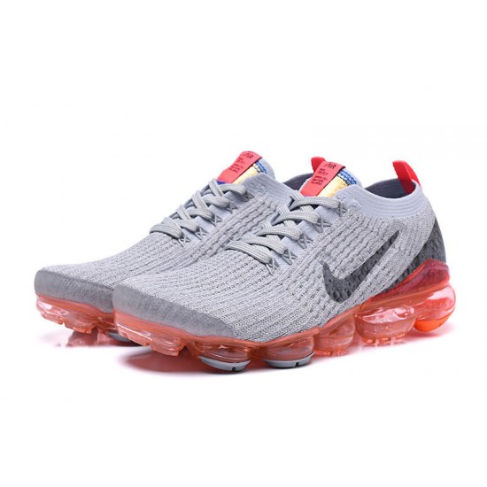 Nike Air VaporMax Flyknit 3 (W/M) Grey Red Shoes AJ6900-600