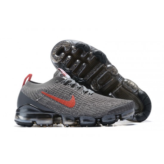 Nike Air VaporMax Flyknit 3 (W/M) Grey Red Shoes CT1270-001