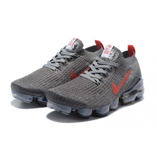 Nike Air VaporMax Flyknit 3 (W/M) Grey Red Shoes CT1270-001