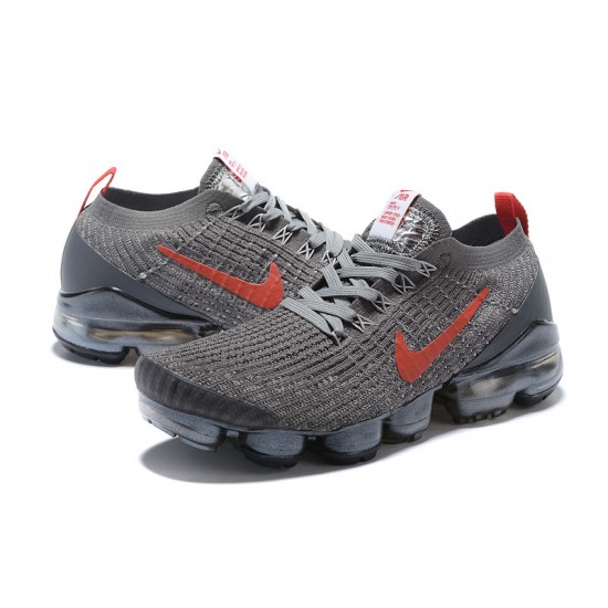 Nike Air VaporMax Flyknit 3 (W/M) Grey Red Shoes CT1270-001