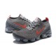 Nike Air VaporMax Flyknit 3 (W/M) Grey Red Shoes CT1270-001