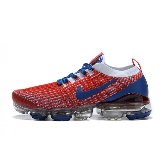 Nike Air VaporMax Flyknit 3 (W/M) Red Blue Shoes CW5585-100