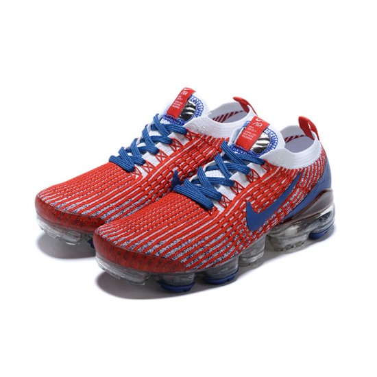 Nike Air VaporMax Flyknit 3 (W/M) Red Blue Shoes CW5585-100