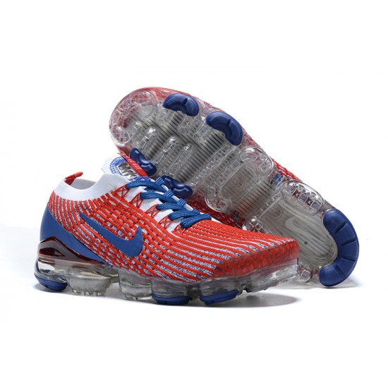 Nike Air VaporMax Flyknit 3 (W/M) Red Blue Shoes CW5585-100