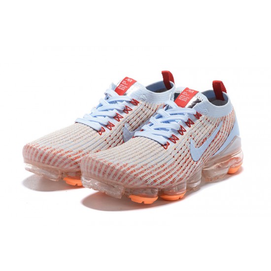 Nike Air VaporMax Flyknit 3 (W/M) White Orange Shoes AJ6910-400