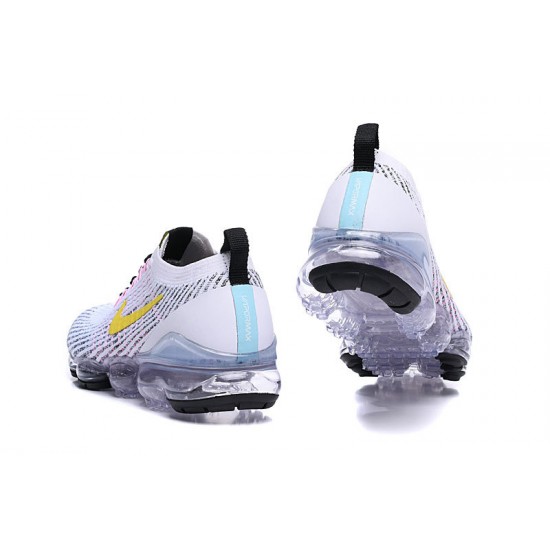 Nike Air VaporMax Flyknit 3 (W/M) White Yellow Shoes AJ6900-103