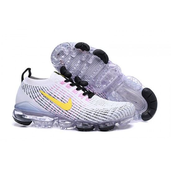 Nike Air VaporMax Flyknit 3 (W/M) White Yellow Shoes AJ6900-103