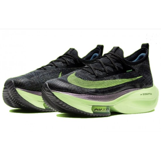 Nike Air Zoom Alphafly Next 2 (W/M) Black and Green Shoes 