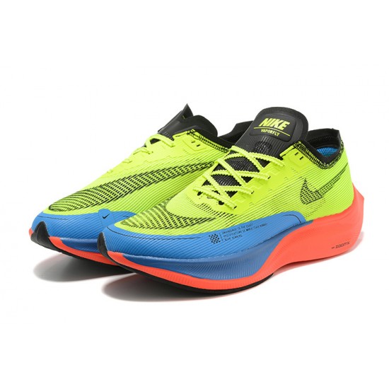 Nike ZoomX VaporFly NEXT (W/M) Yellow Blue Shoes 