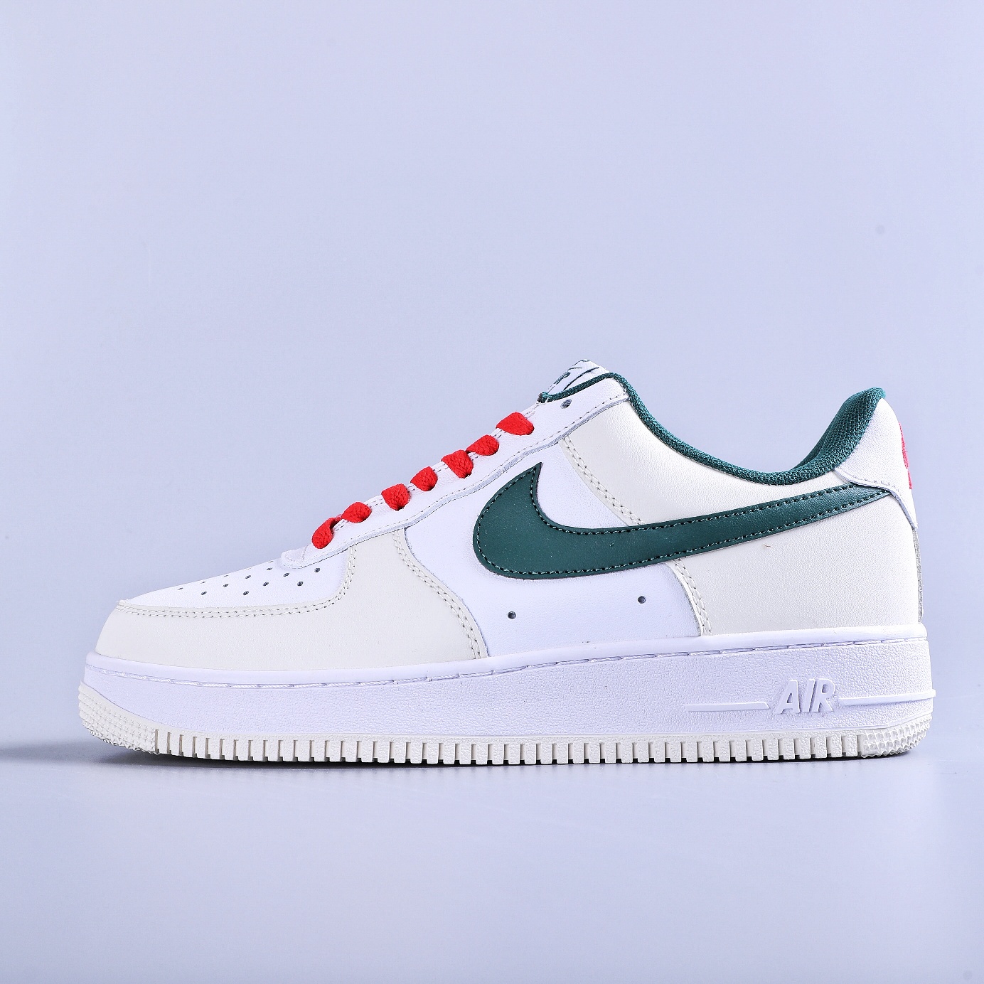 Nike Air Force 1 Low Split Light Silver – Puffer Reds