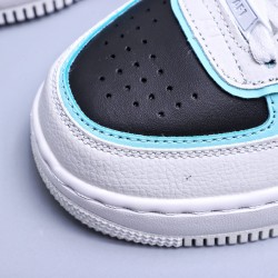 WMNS Air Force 1 Shadow Bleached Aqua "Chile Red"