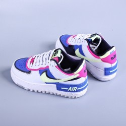 WMNS Air Force 1 Shadow White "Sapphire Barely Volt"